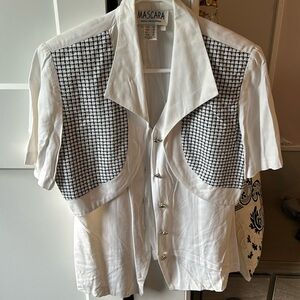 Vintage shoulder pad top